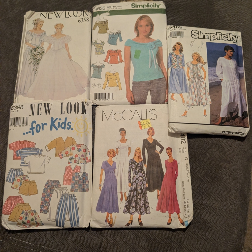 Vintage Sewing Pattern Lot - McCall's, Simplicity, New Look